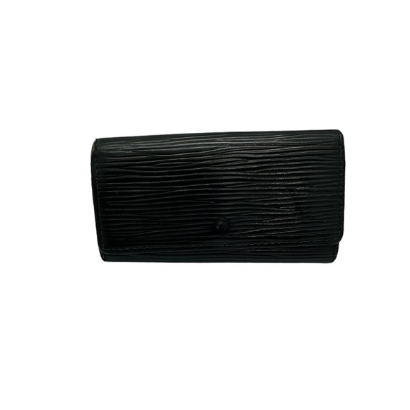 -CA0096 Authentic Louis Vuitton Black Epi Key Holder - Picture 1 of 12